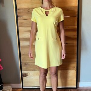 Tommy Hilfiger yellow shift dress